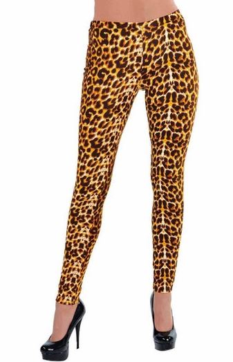 Luipaard legging - Willaert, verkleedkledij, carnavalkledij, carnavaloutfit, feestkledij, jaren90, marginaal,kamping kitch